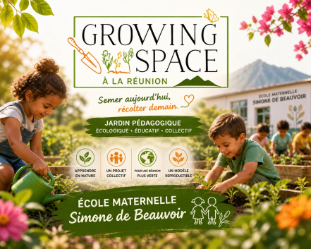 Image d'illustration pour : Growing Space Réunion : Jardin pédagogique pilote à l’école maternelle Simone de Beauvoir
