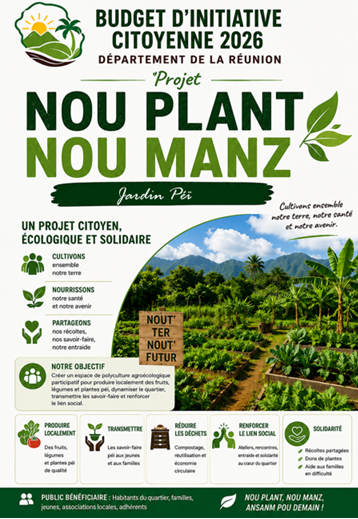 Image d'illustration pour : Nou Plant Nou Manz - Jardin Péï Solidaire de Polyculture Agroécologique Participative