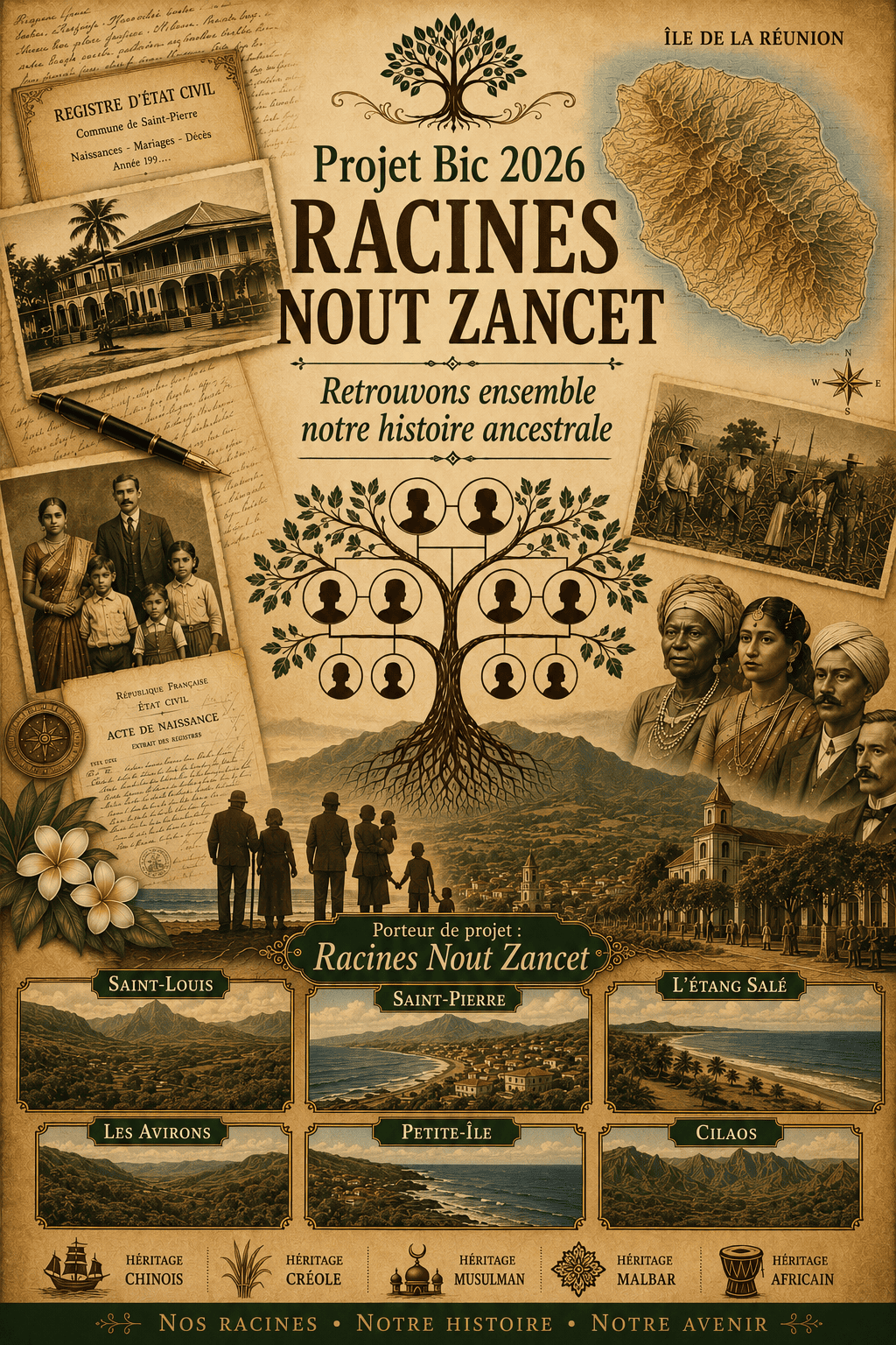 Image d'illustration pour : RETROUVONS ENSEMBLE NOTRE HISTOIRE ANCESTRALE / GENEALOGIE
